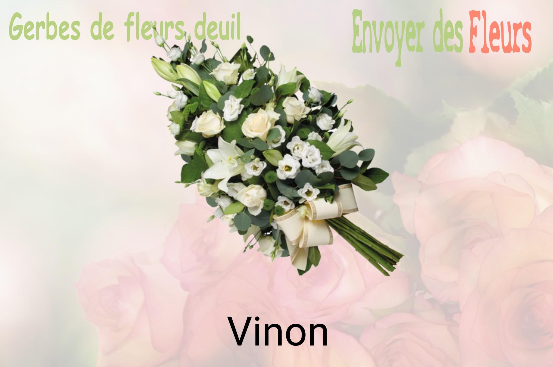 Gerbe de fleurs de deuil livrée à Vinon